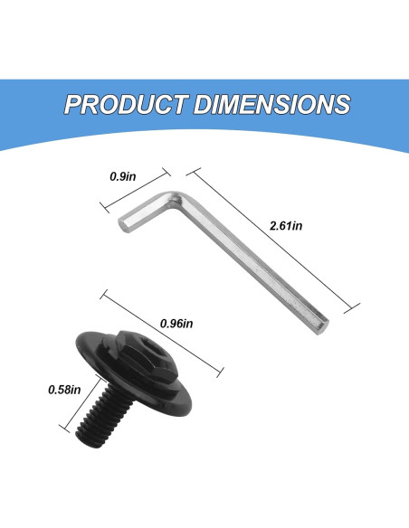 Kit de Reemplazo RW9157 para Rockwell Sonicrafter - 2 Tornillos y Llave Allen