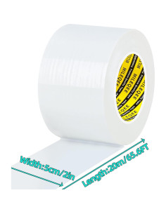Cinta de Sellado MILEQEE Blanca 5.08cm x 20m Impermeable 2