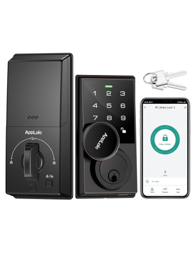 Cerradura Electrónica Inteligente Aibocn con Teclado y Alarma