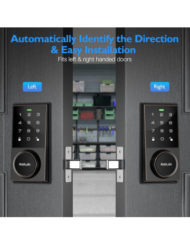 Cerradura Electrónica Inteligente Aibocn con Teclado y Alarma