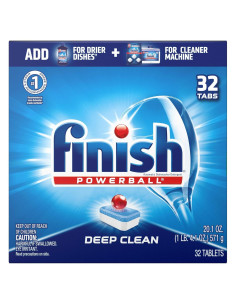 Finish Powerball - Detergente para Lavavajillas 32 Tabletas