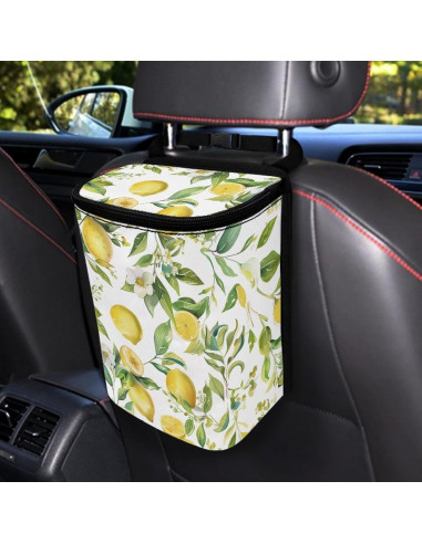 Basurero de Coche Dreaweet Limón a Prueba de Fugas 17x12x22cm