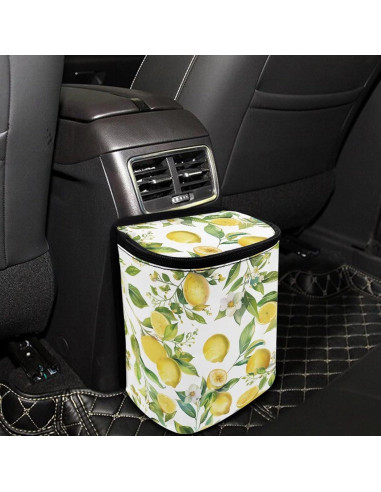Basurero de Coche Dreaweet Limón a Prueba de Fugas 17x12x22cm
