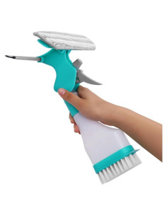 Kit de Limpieza de Ventanas DONGKER 4 en 1 con Spray y Microfibra