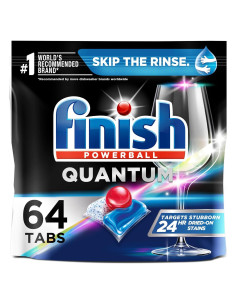 Finish Quantum 64 Tabletas para Lavavajillas - Limpieza y Brillo