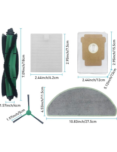 Kit de Repuesto para iRobot Roomba 105 Vac - 25 Piezas