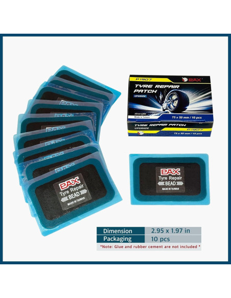 Parches de Reparación Radial PAX 75x50mm - 10 Pcs