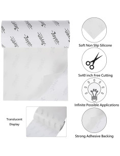 Almohadillas Antideslizantes Cortables Jayen 12.7x101.6 cm 2