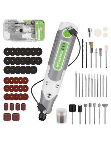 Herramienta Rotativa Inalámbrica Workpro 71 Accesorios 3 Velocidades