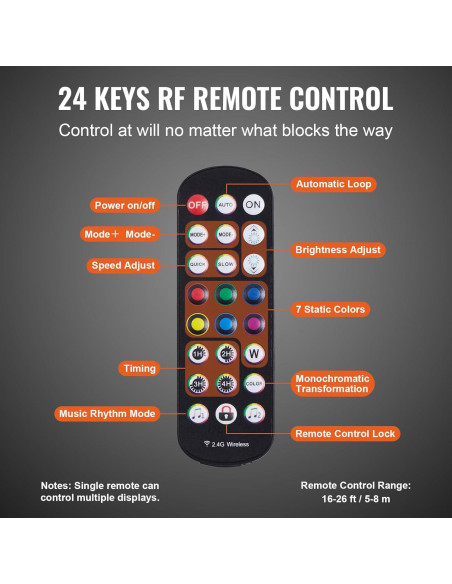 Estante de Botellas de Licor Iluminado LED VEVOR 4 Niveles 40.64cm