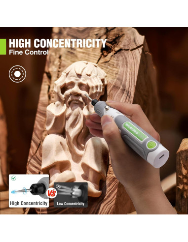 Herramienta Rotativa Inalámbrica Workpro 71 Accesorios 3 Velocidades