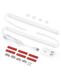 Kit de 2 Barras de Luz LED Litever 30 cm Regulables Luz Diurna