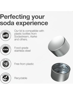 Tapa de Botella de Acero Inoxidable Nordiqo - Paquete de 2 2