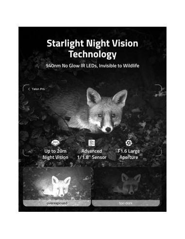 Cámara de Caza 4G LTE Camovue Talon Pro 4K con Batería