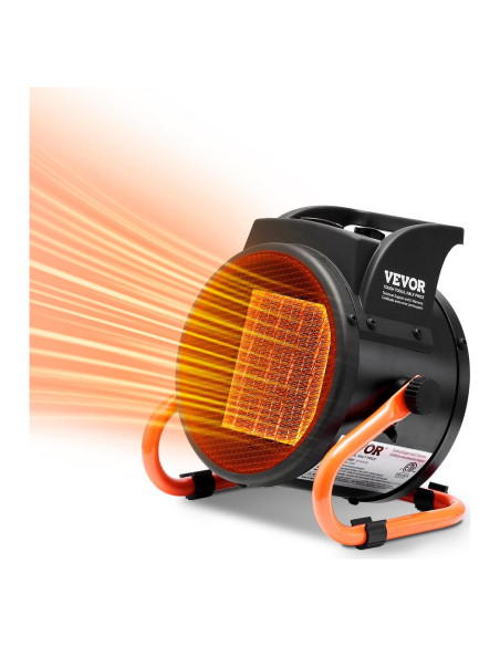 Calentador de Invernadero VEVOR 1500W Eléctrico Portátil 3 Velocidades