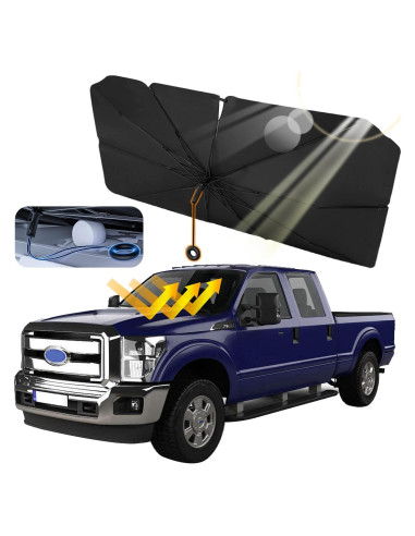 Sombrilla de Parabrisas de Coche Heart Horse 149.86x81.28cm