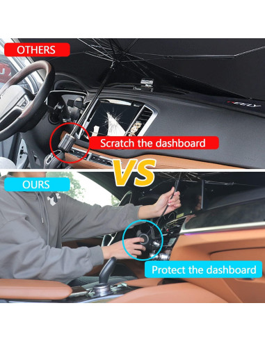 Sombrilla de Parabrisas de Coche Heart Horse 149.86x81.28cm