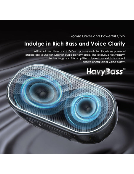 Altavoz Bluetooth Oraimo SpaceBox, Inalámbrico 1800mAh, Bajo Potente Altavoz Bluetooth Oraimo SpaceBox, Inalámbrico 1800mAh, Bajo Potente