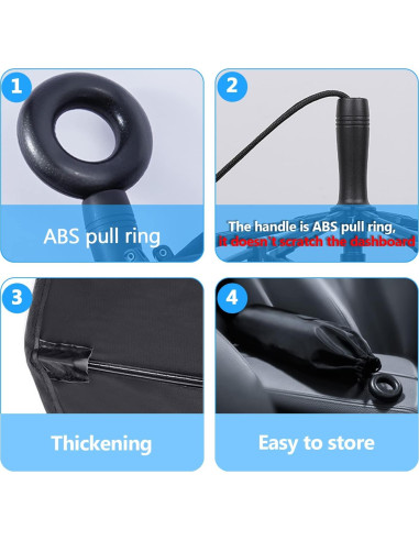 Sombrilla de Parabrisas de Coche Heart Horse 149.86x81.28cm