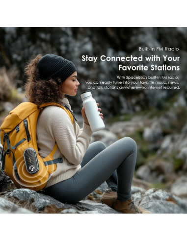 Altavoz Bluetooth Oraimo SpaceBox, Inalámbrico 1800mAh, Bajo Potente