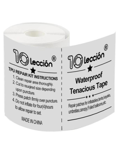 Kit de Parches de Reparación TPU 10Leccion 7.62cm x 3.66m