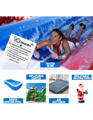 Kit de Parches de Reparación TPU 10Leccion 7.62cm x 3.66m