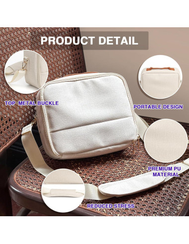 Bolsa Protectora Universal CAIYOULE para Fujifilm Instax Mini y DSLR - Blanca