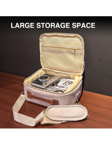 Bolsa Protectora Universal CAIYOULE para Fujifilm Instax Mini y DSLR - Blanca