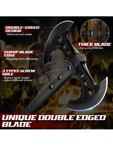 Juego de Hachas de Doble Cabeza Dream Reach 2 Piezas Camping