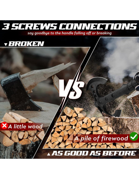 Juego de Hachas de Doble Cabeza Dream Reach 2 Piezas Camping