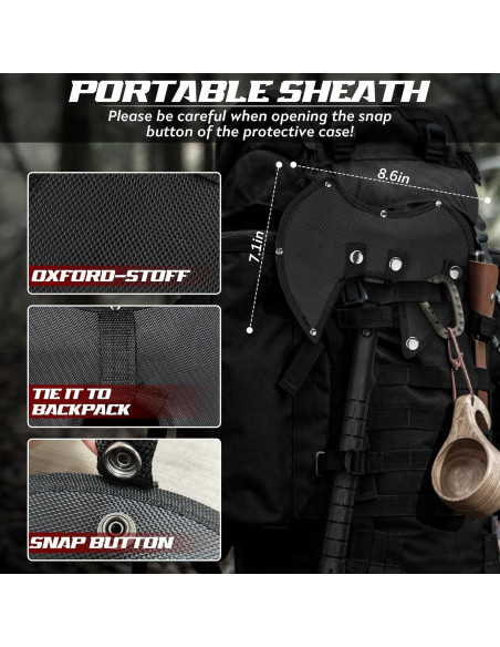 Juego de Hachas de Doble Cabeza Dream Reach 2 Piezas Camping