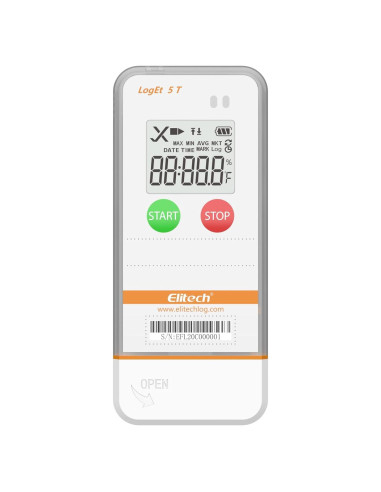 Registrador de Datos de Temperatura Elitech LogEt5T USB Reutilizable