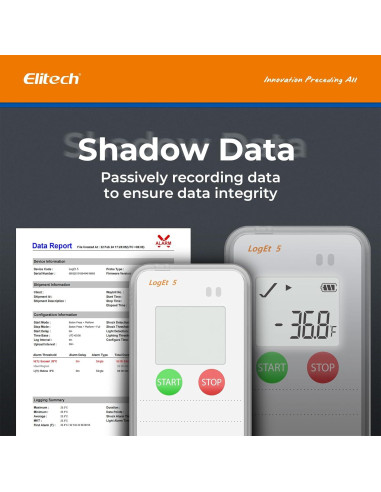 Registrador de Datos de Temperatura Elitech LogEt5T USB Reutilizable