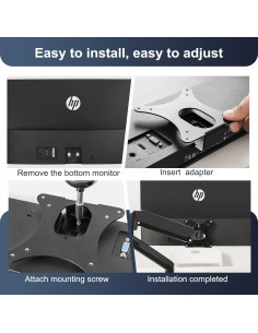 Soporte de Monitor VESA JUNBOMAOYI Compatible HP Pavilion 22M 24M 27M 2
