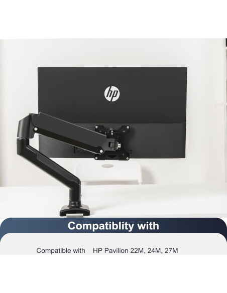 Soporte de Monitor VESA JUNBOMAOYI Compatible HP Pavilion 22M 24M 27M