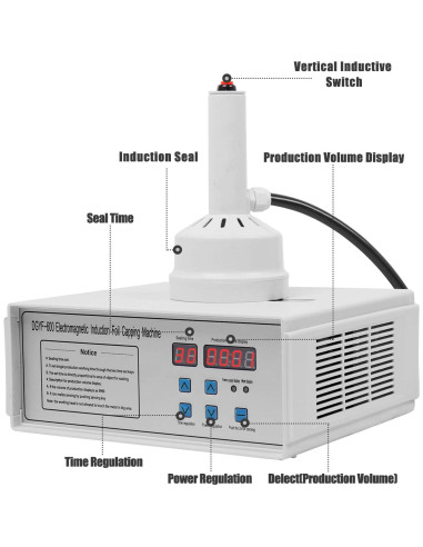Sellador de Inducción Portátil AnEssOil 20-100mm 110V