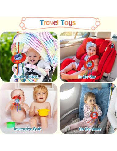 Juguete de Dentición Montessori Pubublle Rojo 12.95x12.95cm