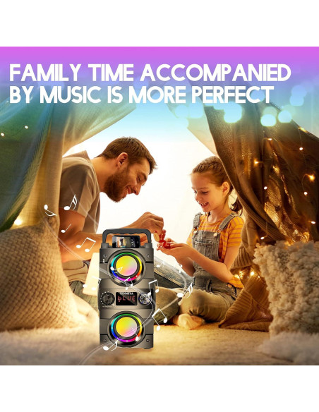 Altavoz Bluetooth TENMIYA A23 Pro 40W Portátil con Subwoofer Altavoz Bluetooth TENMIYA A23 Pro 40W Portátil con Subwoofer