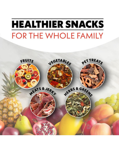 Deshidratador de Alimentos Gourmia GFD1620 8 Bandejas Acero Inoxidable