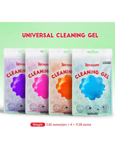 Gel de Limpieza de Autos YOPINSAND 348g 4 Colores Reutilizable