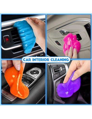 Gel de Limpieza de Autos YOPINSAND 348g 4 Colores Reutilizable