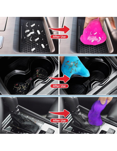 Gel de Limpieza de Autos YOPINSAND 348g 4 Colores Reutilizable