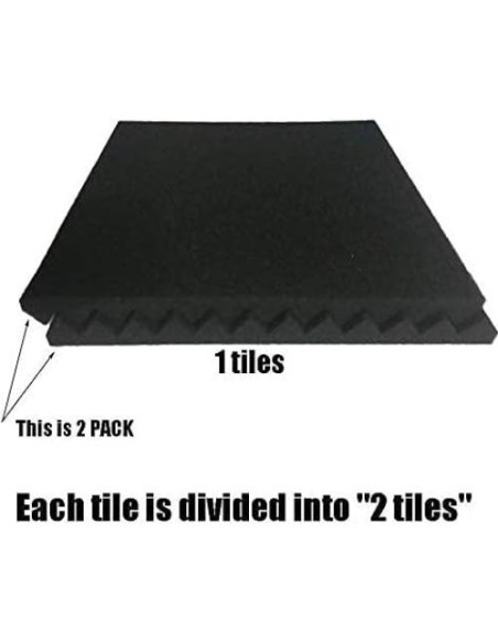 96 Paneles Acústicos Espuma Aislante Sonido 30x30 cm Negro/Púrpura