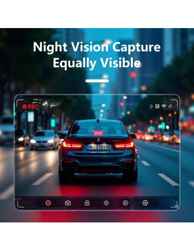 Cámara Dash 4K RUILIXIN Doble con GPS y Wi-Fi 64GB
