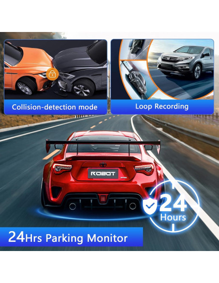 Cámara Dash 4K RUILIXIN Doble con GPS y Wi-Fi 64GB