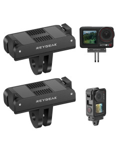 Soporte de Liberación Rápida REYGEAK para DJI OSMO Action 5 Pro/4/3 - 2 Piezas