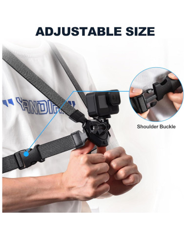 Arnés de Pecho Ajustable STARTRC para GoPro Hero 13 12 11
