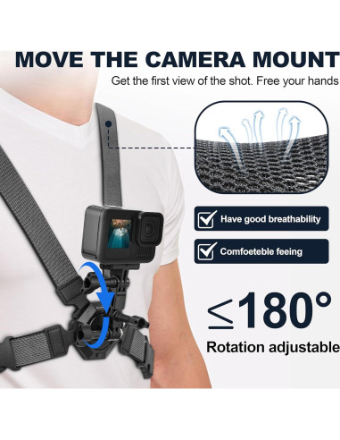 Arnés de Pecho Ajustable STARTRC para GoPro Hero 13 12 11