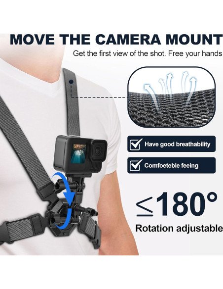 Arnés de Pecho Ajustable STARTRC para GoPro Hero 13 12 11
