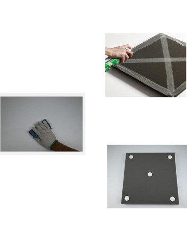 96 Paneles Acústicos Espuma Aislante Sonido 30x30 cm Negro/Púrpura